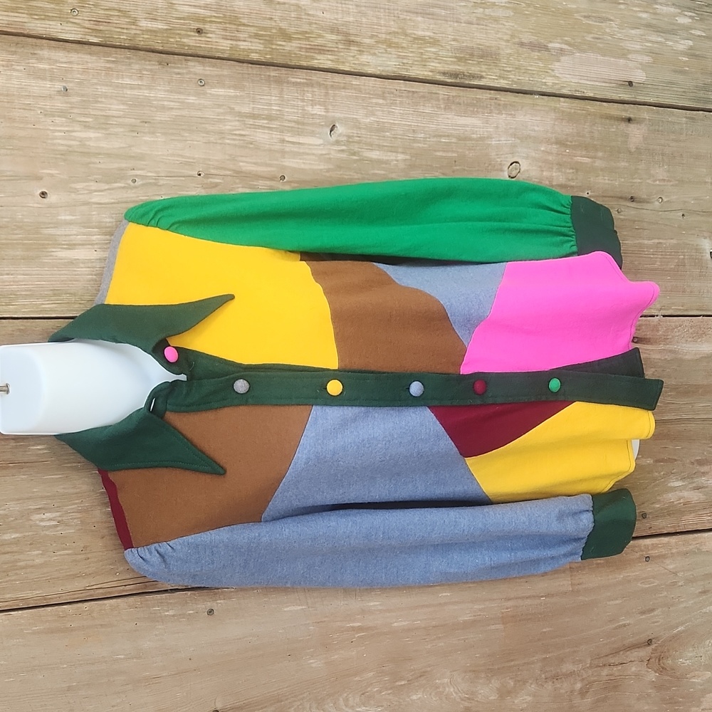 Young Innocent by Arpeja Wool 70s Vintage Button down